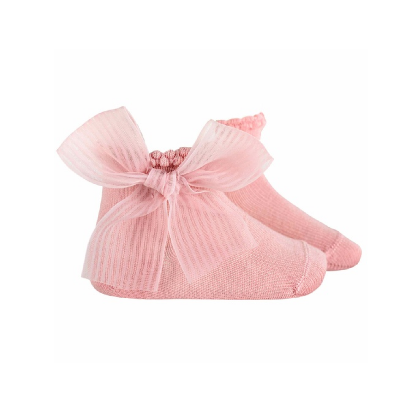 Condor Sock W/ Sheer Striped Bow