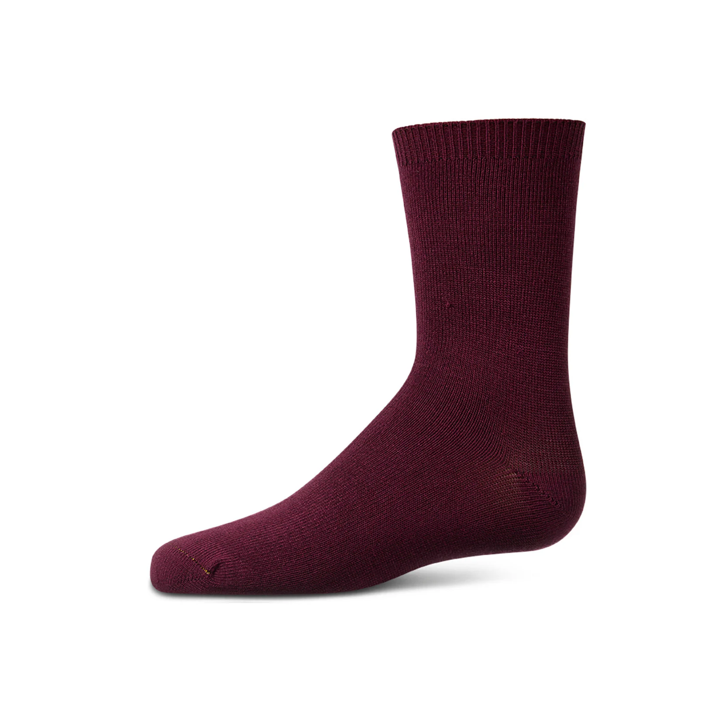 Memoi Toddlers and Kids Basic Soft Rayon from Bamboo Crew Socks Wine - Mk-6166