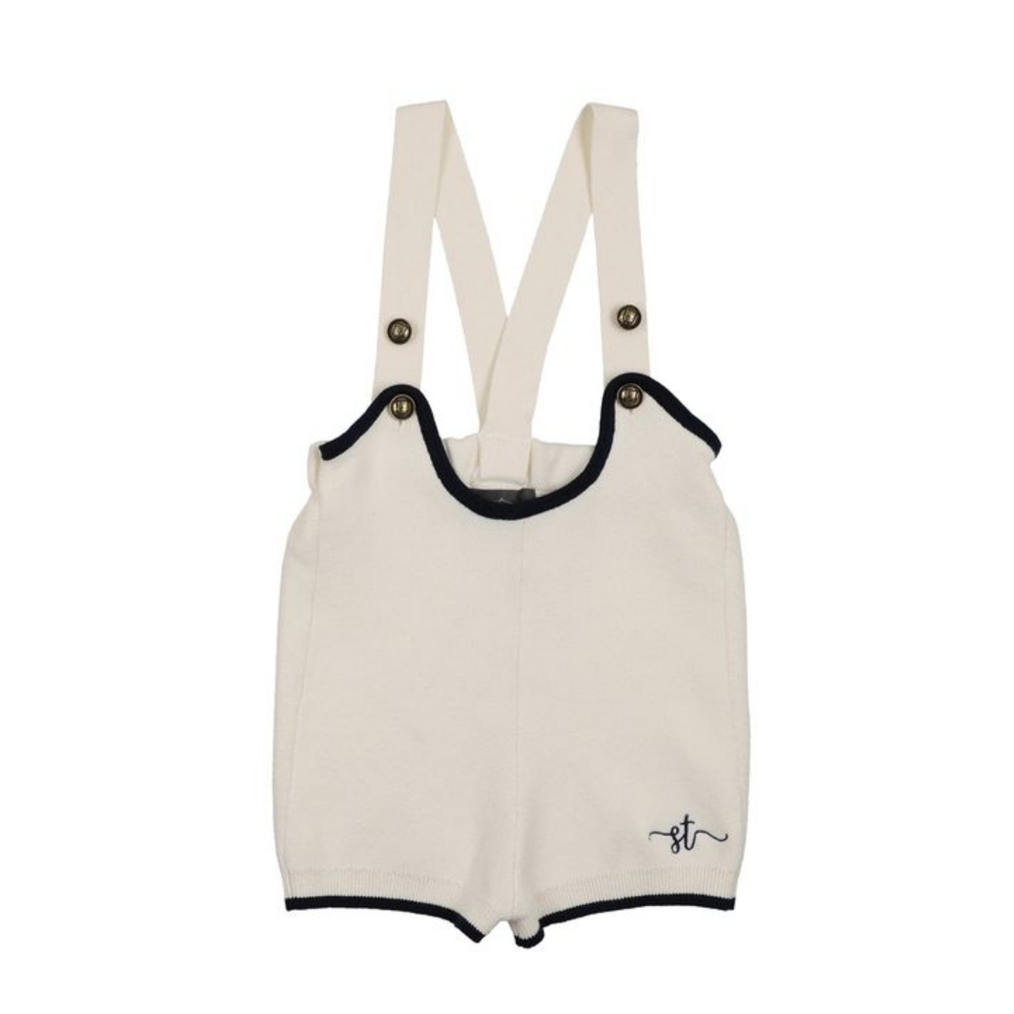 Sweet Threads Cream Noah Romper