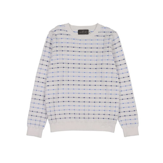 Sweet Threads White Long Sleeve Brooks Sweater
