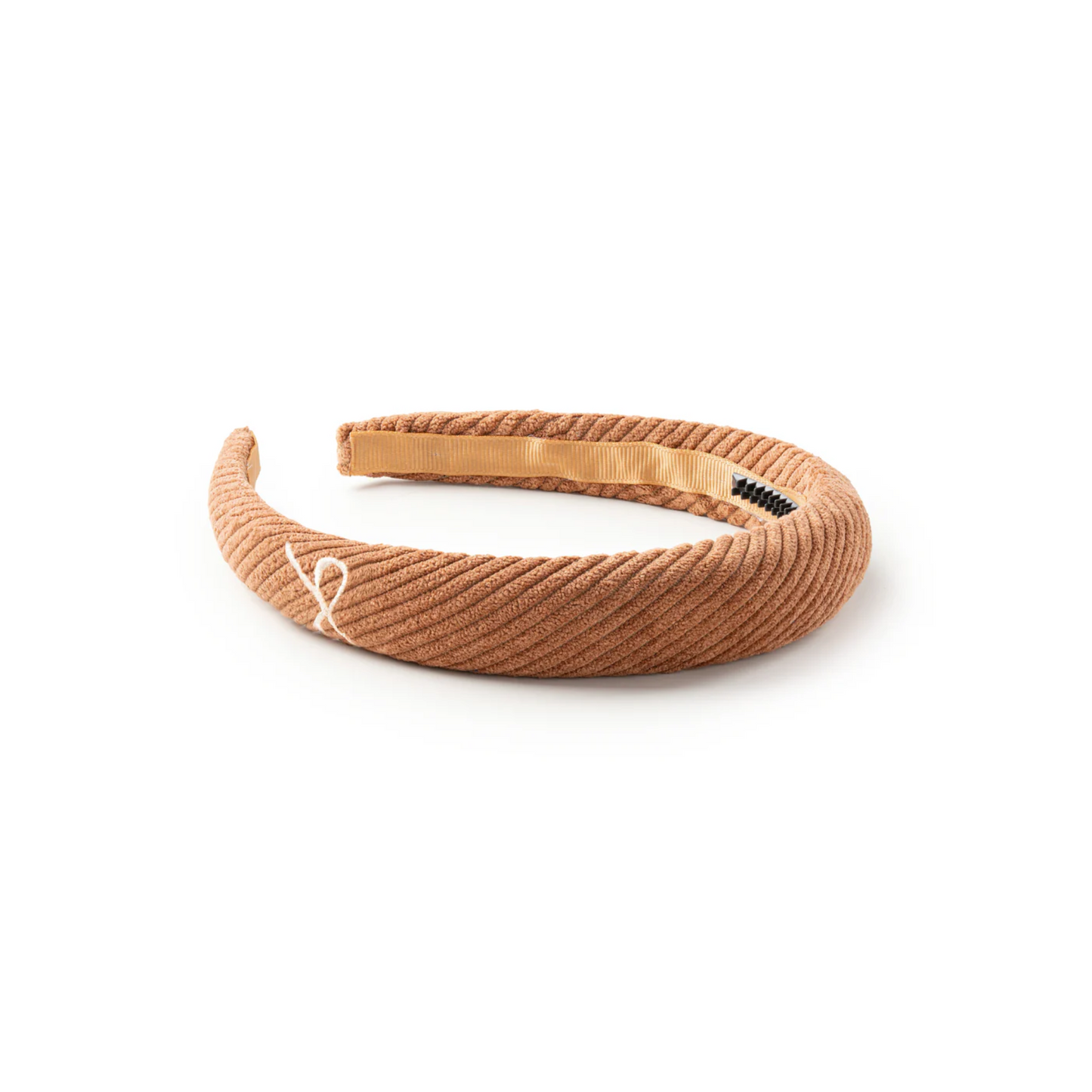 Halo Luxe Mia Corduroy Signature Bow Logo Headband