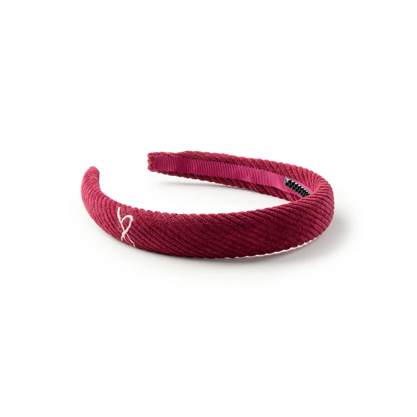 Halo Luxe Mia Corduroy Signature Bow Logo Headband