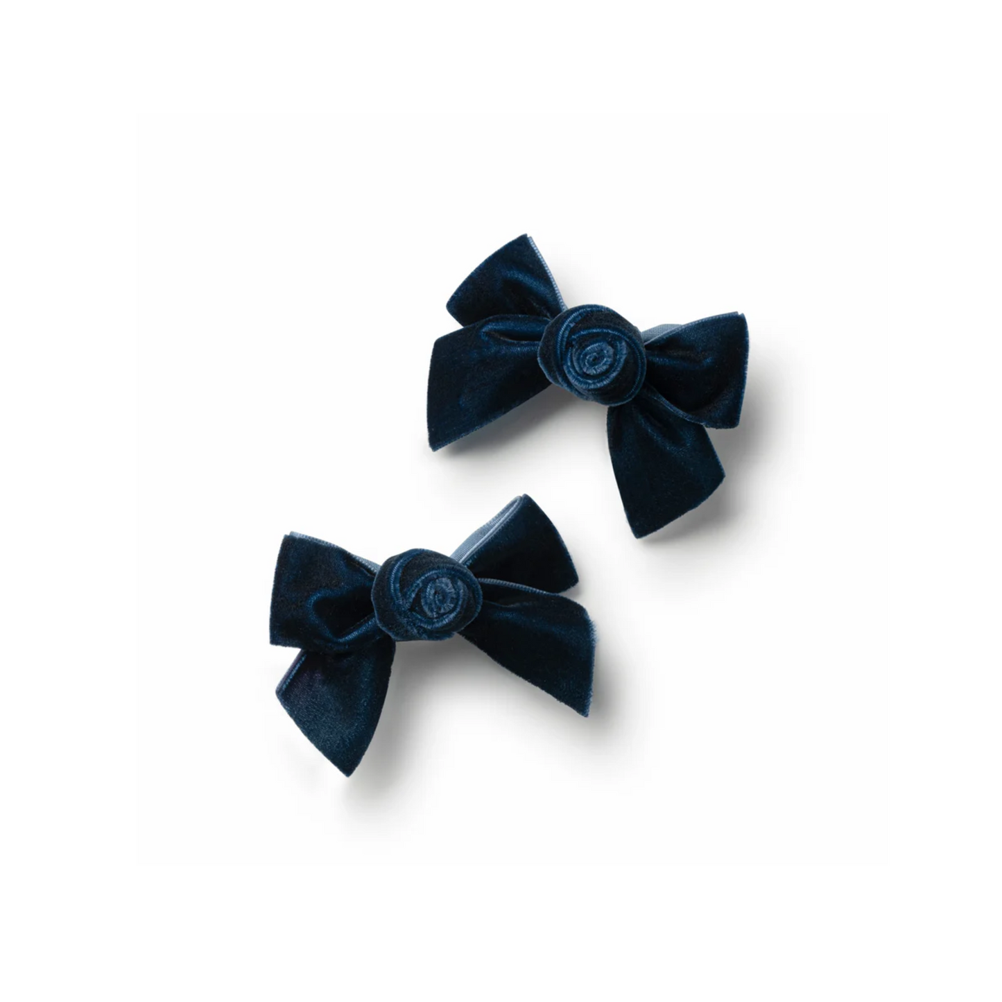 Halo Luxe Rosetta Velvet Double Clip Set