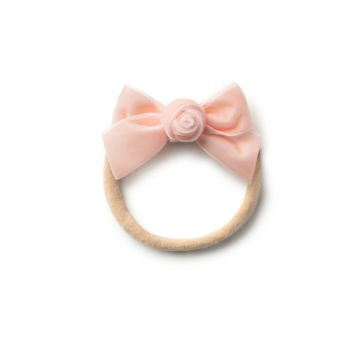 Halo Luxe Rosette Velvet Baby Band