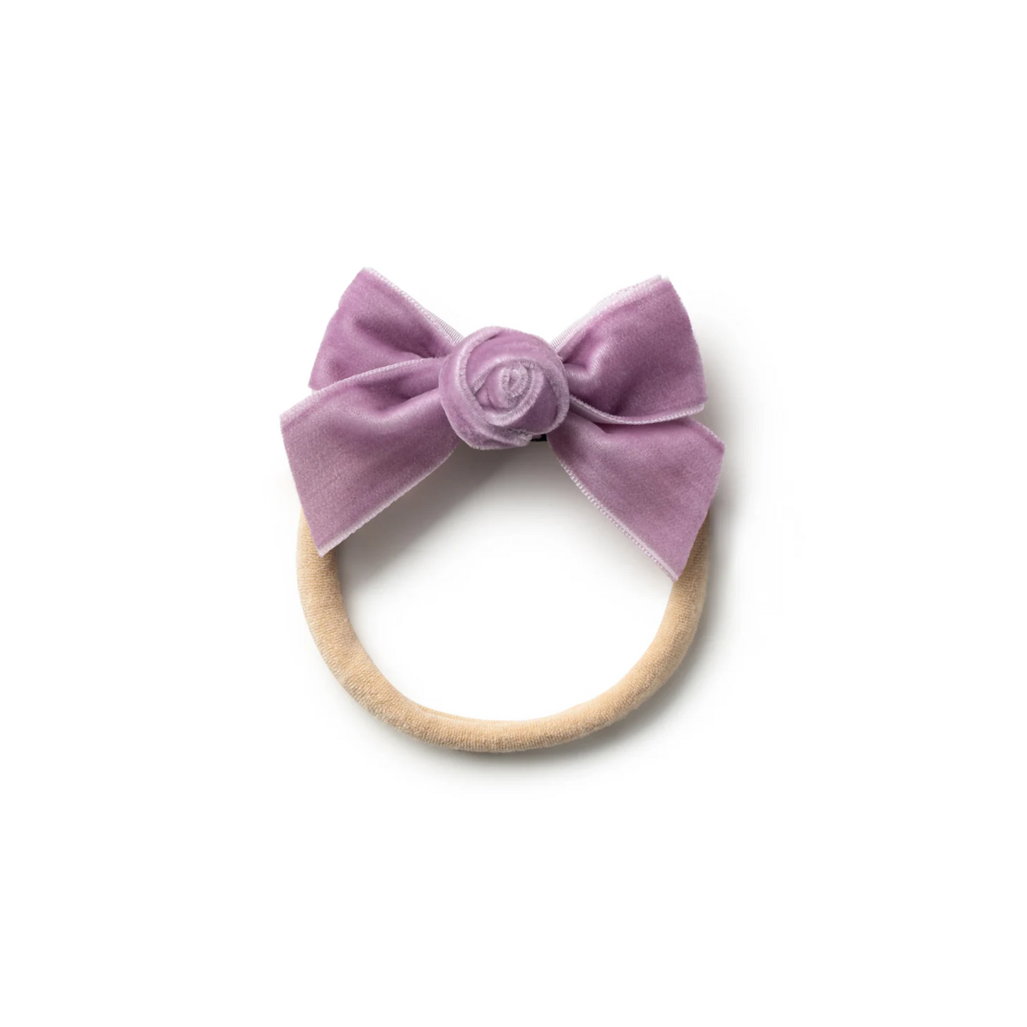 Halo Luxe Rosette Velvet Baby Band
