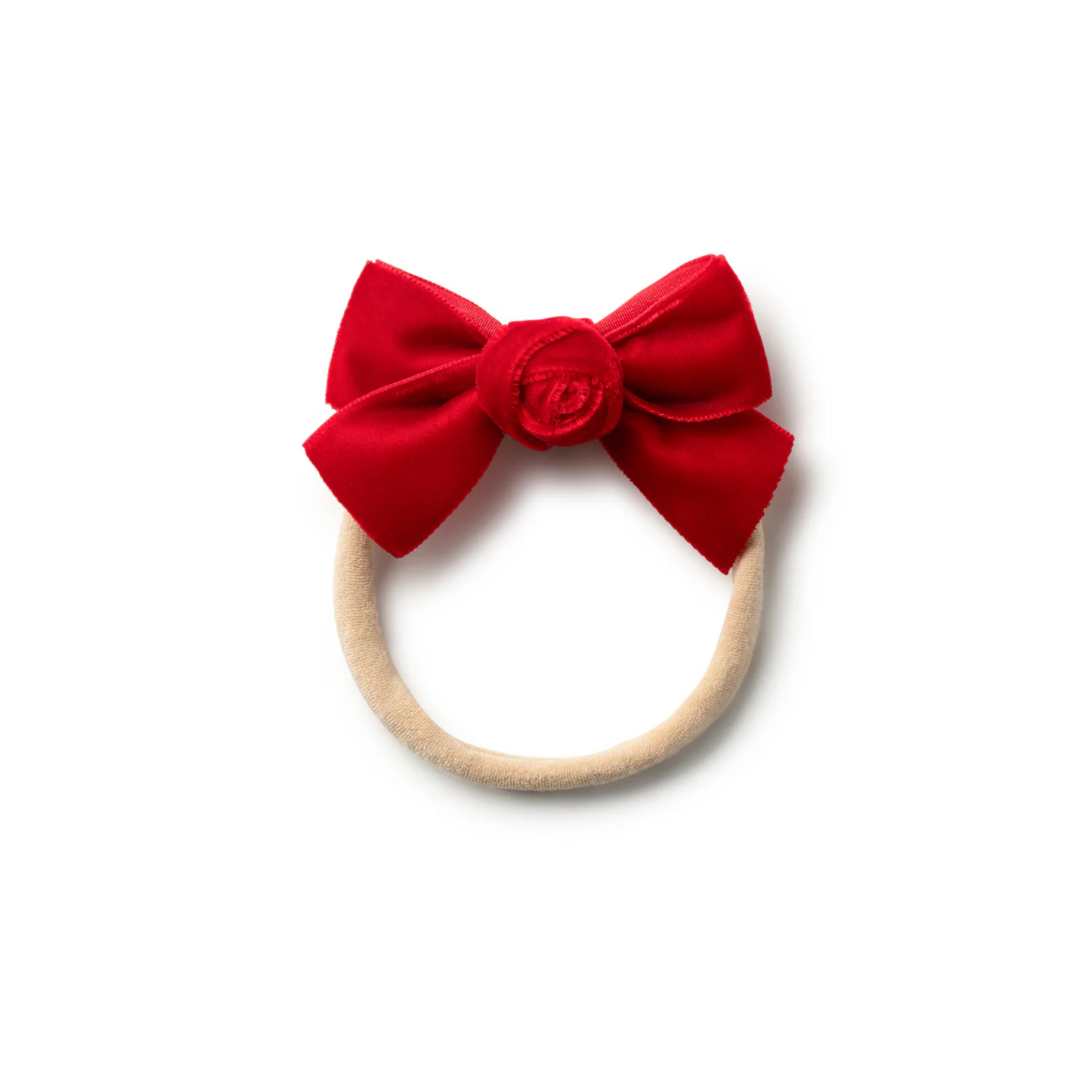 Halo Luxe Rosette Velvet Baby Band