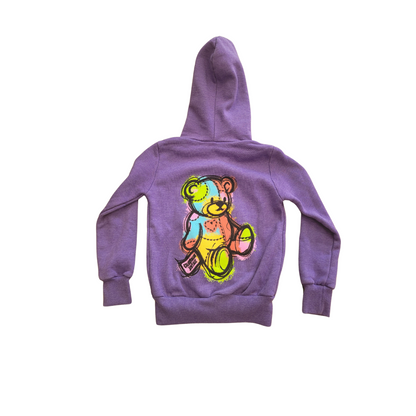 Californian Vintage Bear Zip Up Hoodie