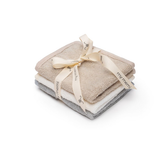 My Memi Bamboo Face/Burp/Wash Towel Set 3-Pack