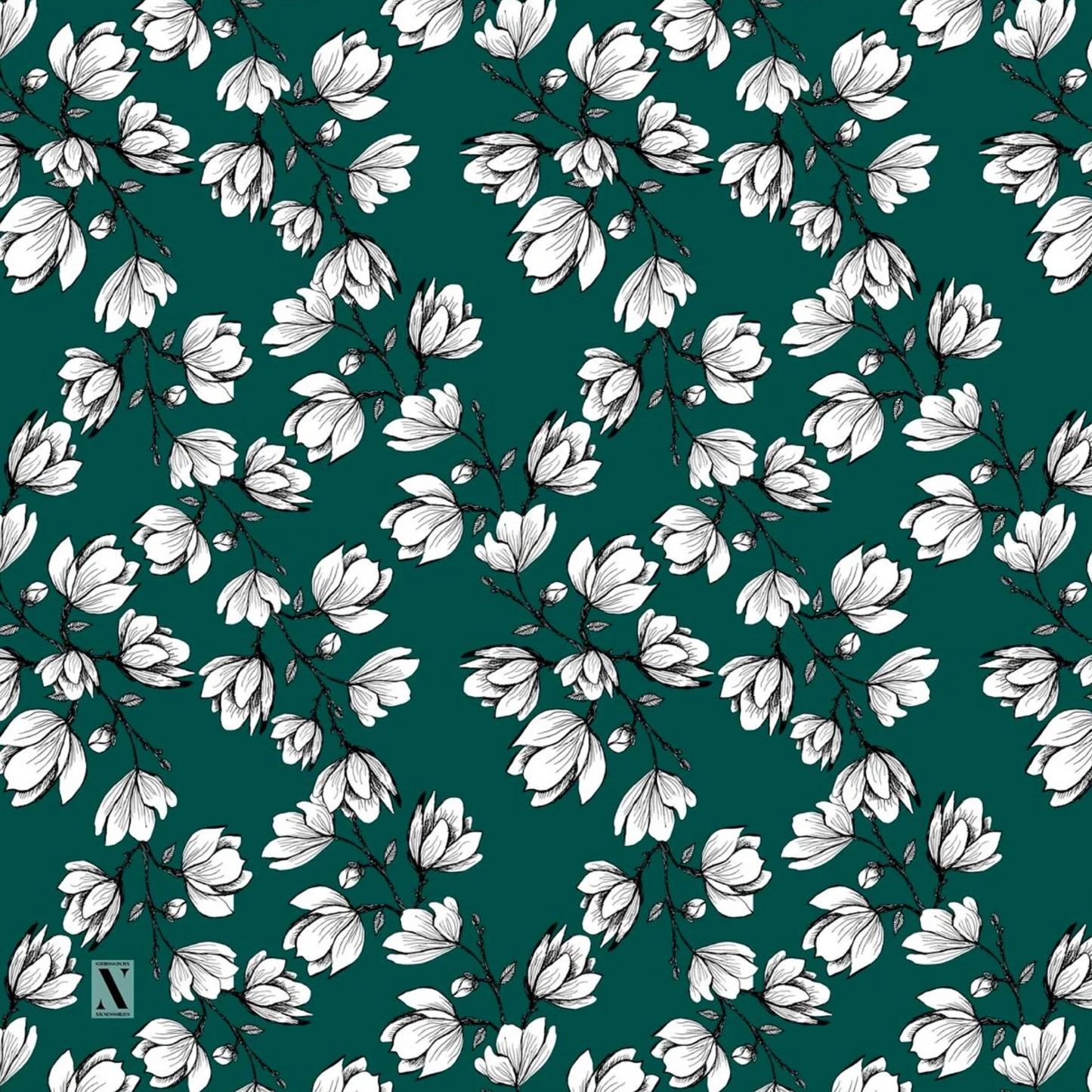 Nicsessories Floral Headscarf with Grip