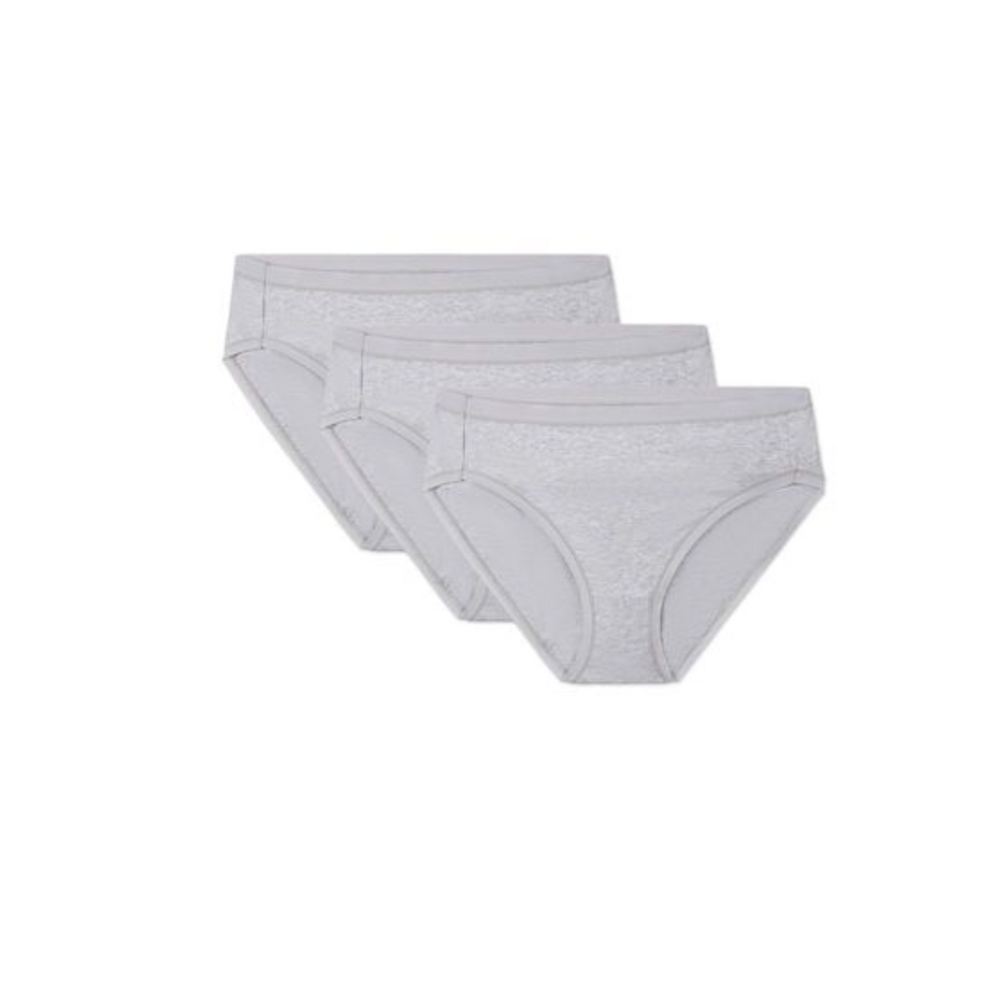 Memoi Combed Cotton Basic Hipster Panties 3 Pack