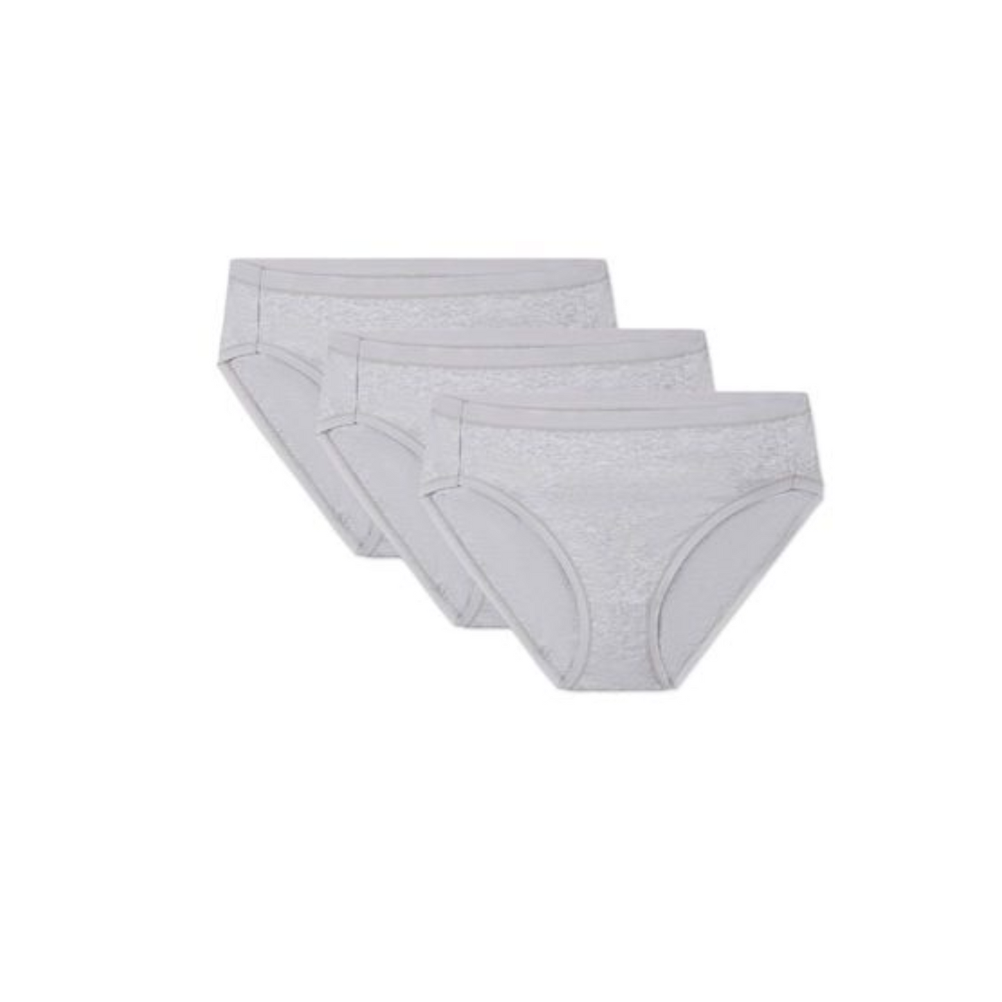 Memoi Combed Cotton Basic Hipster Panties 3 Pack