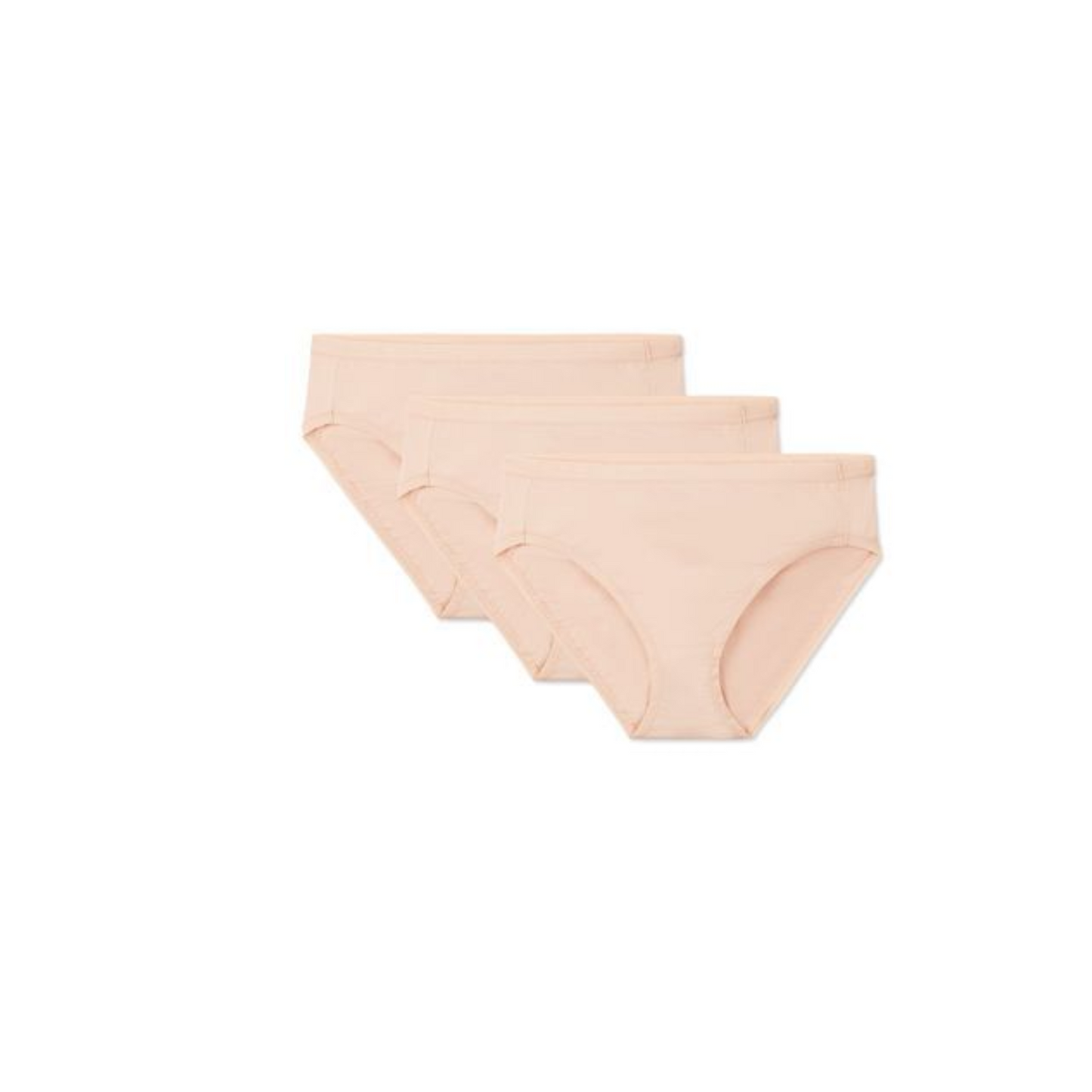 Memoi Combed Cotton Basic Hipster Panties 3 Pack