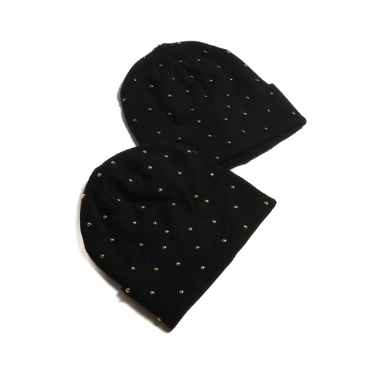 Nicsessories Metallic Pearl Beanie