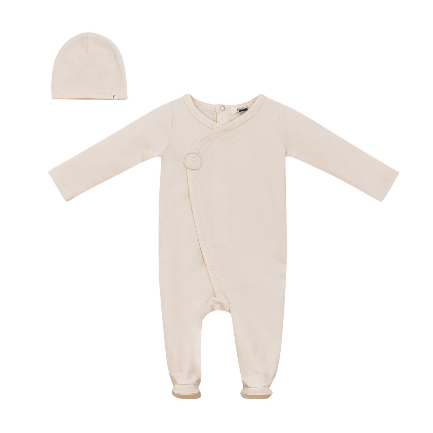 Fragile Baby Cotton Spandex Romper Set