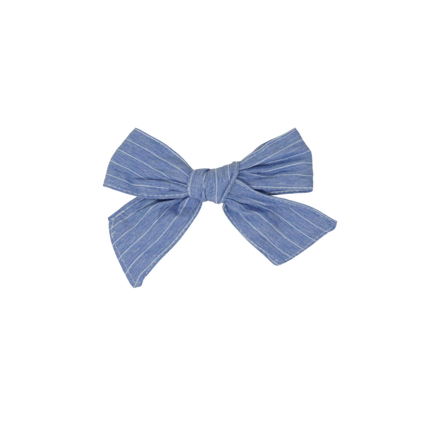 Bandeau Petite Bow Clip Pin Stripe