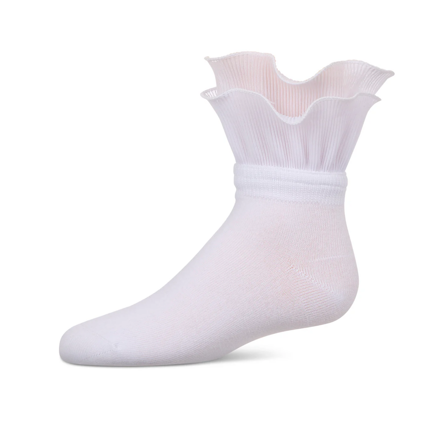 Memoi Dual Layer Ruffle Anklet