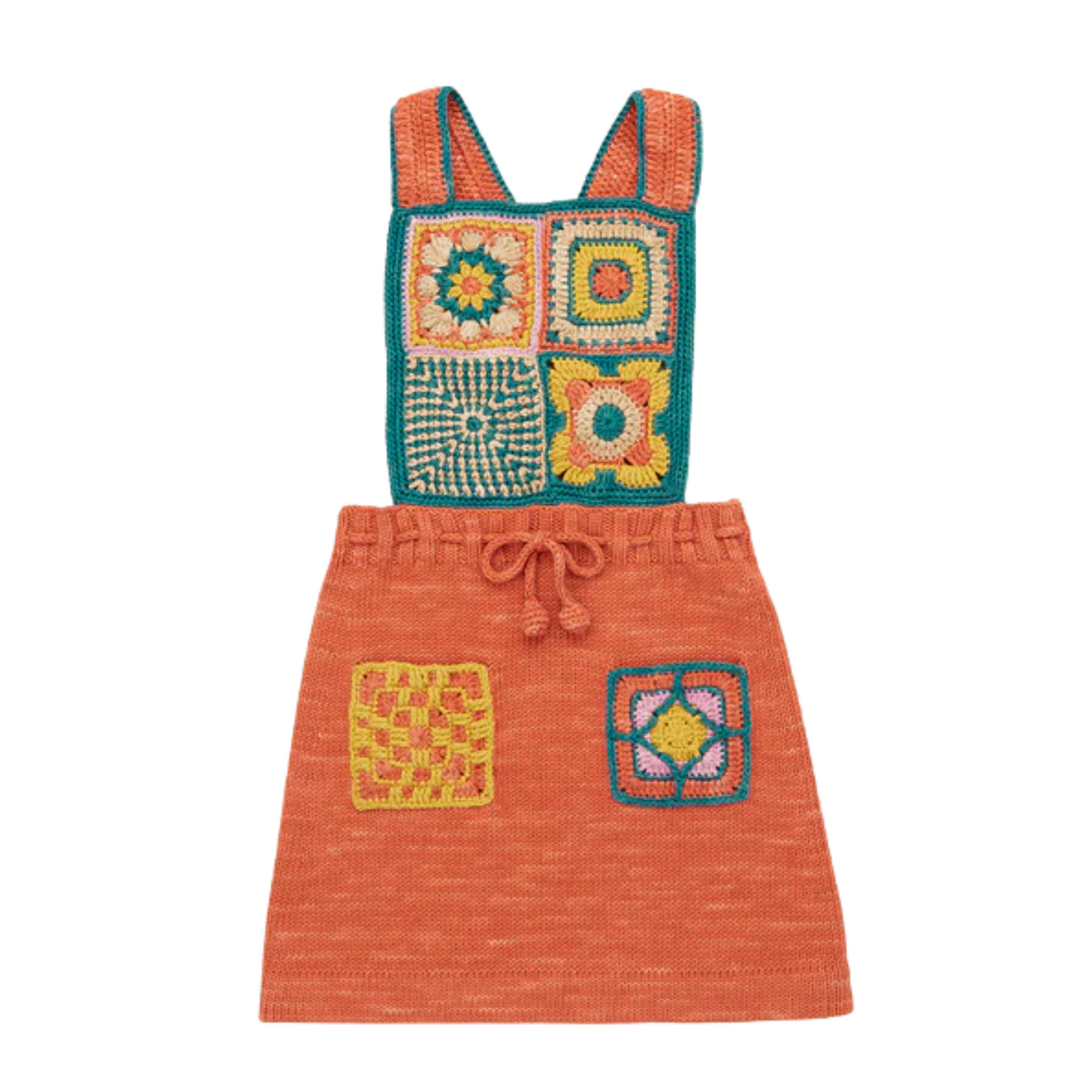 Misha & Puff Crochet Afghan Pinafore Dress