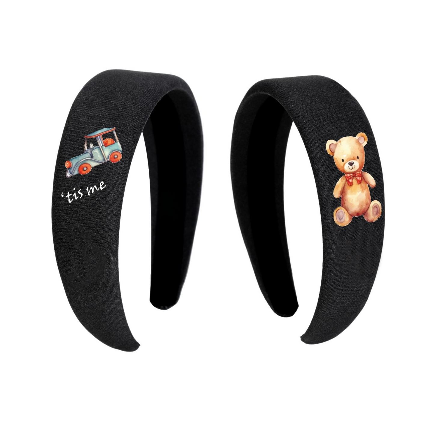 Tis Me Handsketched Print Linen Collection Hard Headband