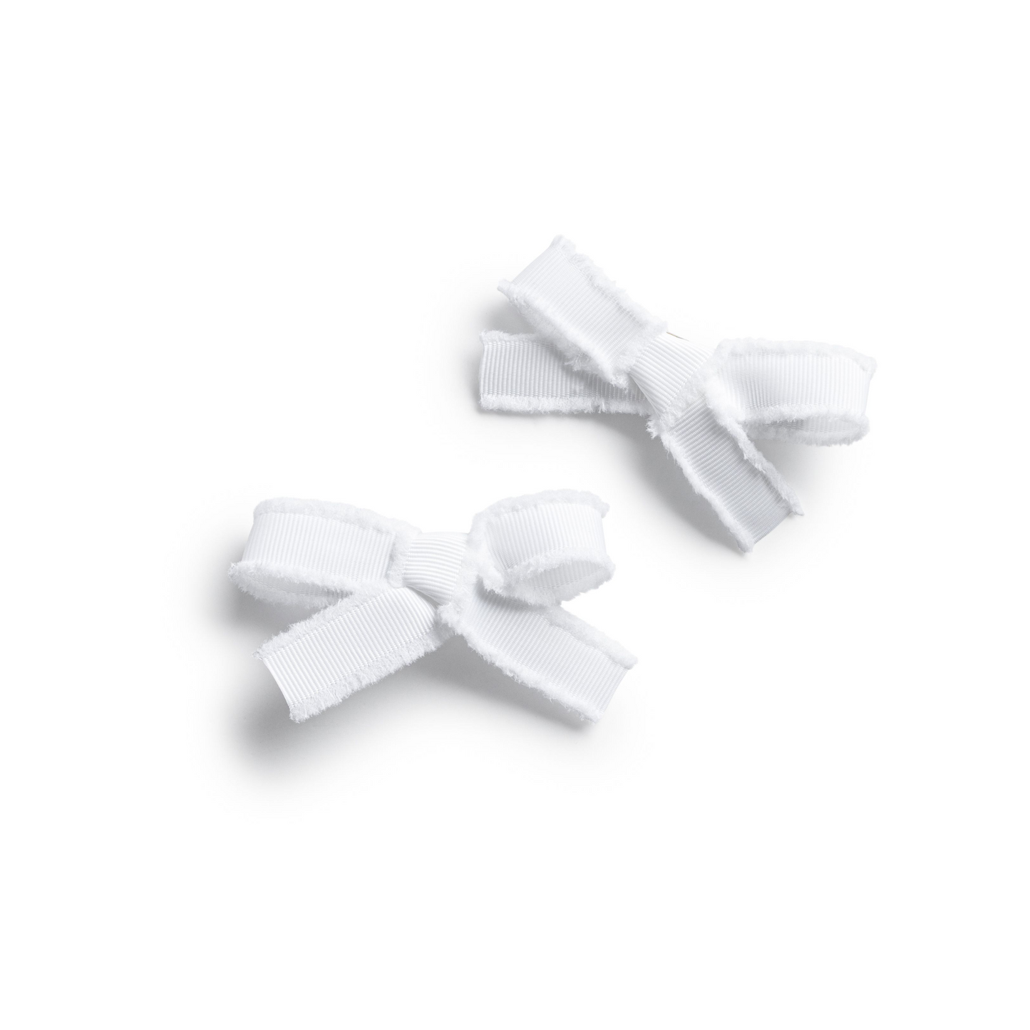 Halo Dahlia Deconstructed Grosgrain Ribbon Double Clip Set