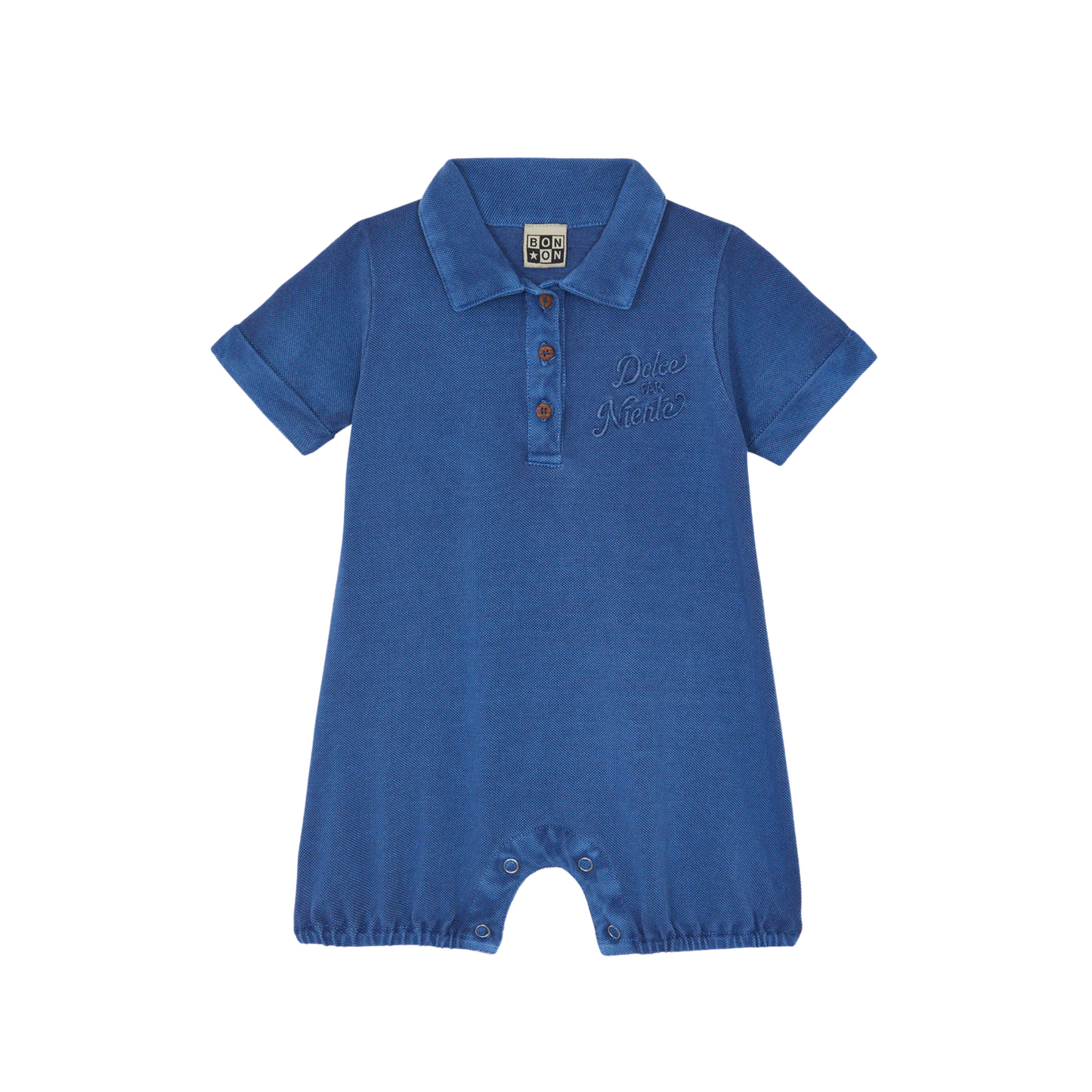 Bonton Polo Boy Romper