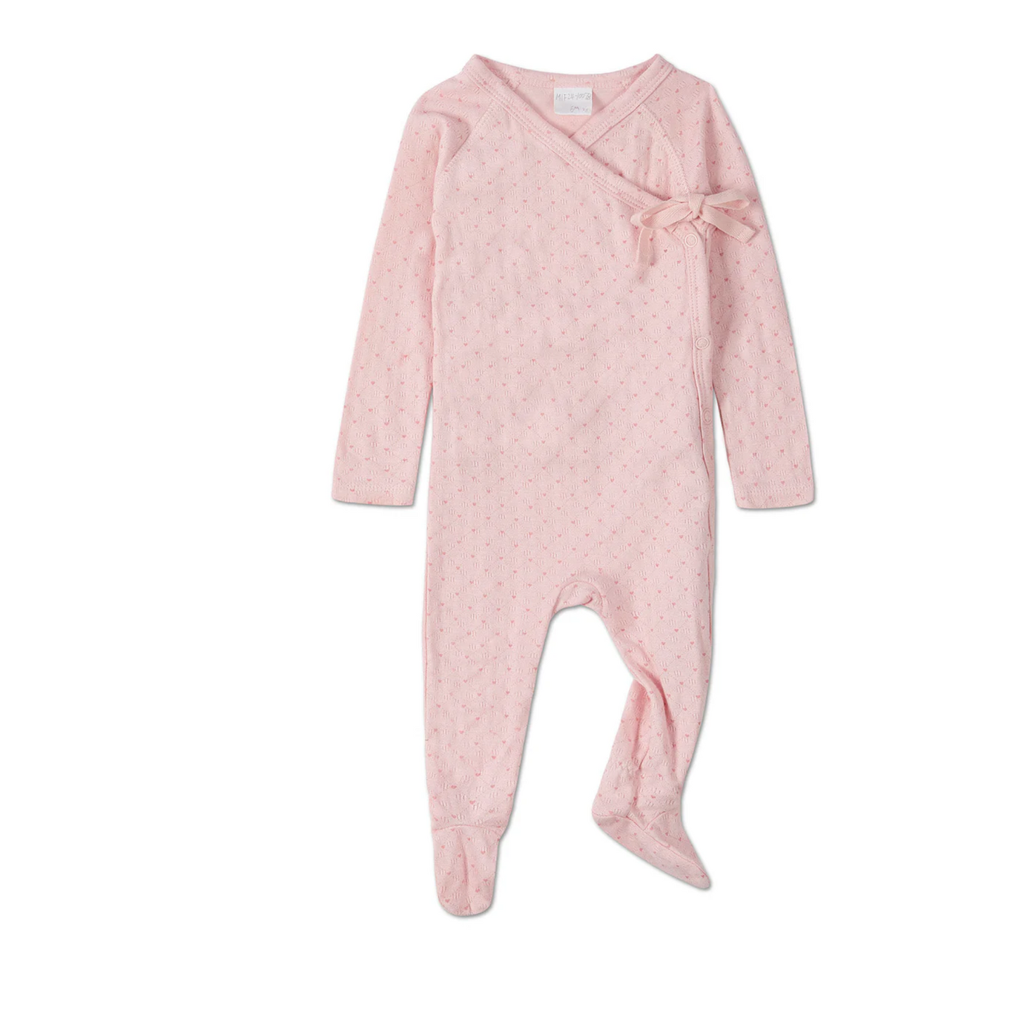 MiniMoi Little Hearts Pointelle Footie
