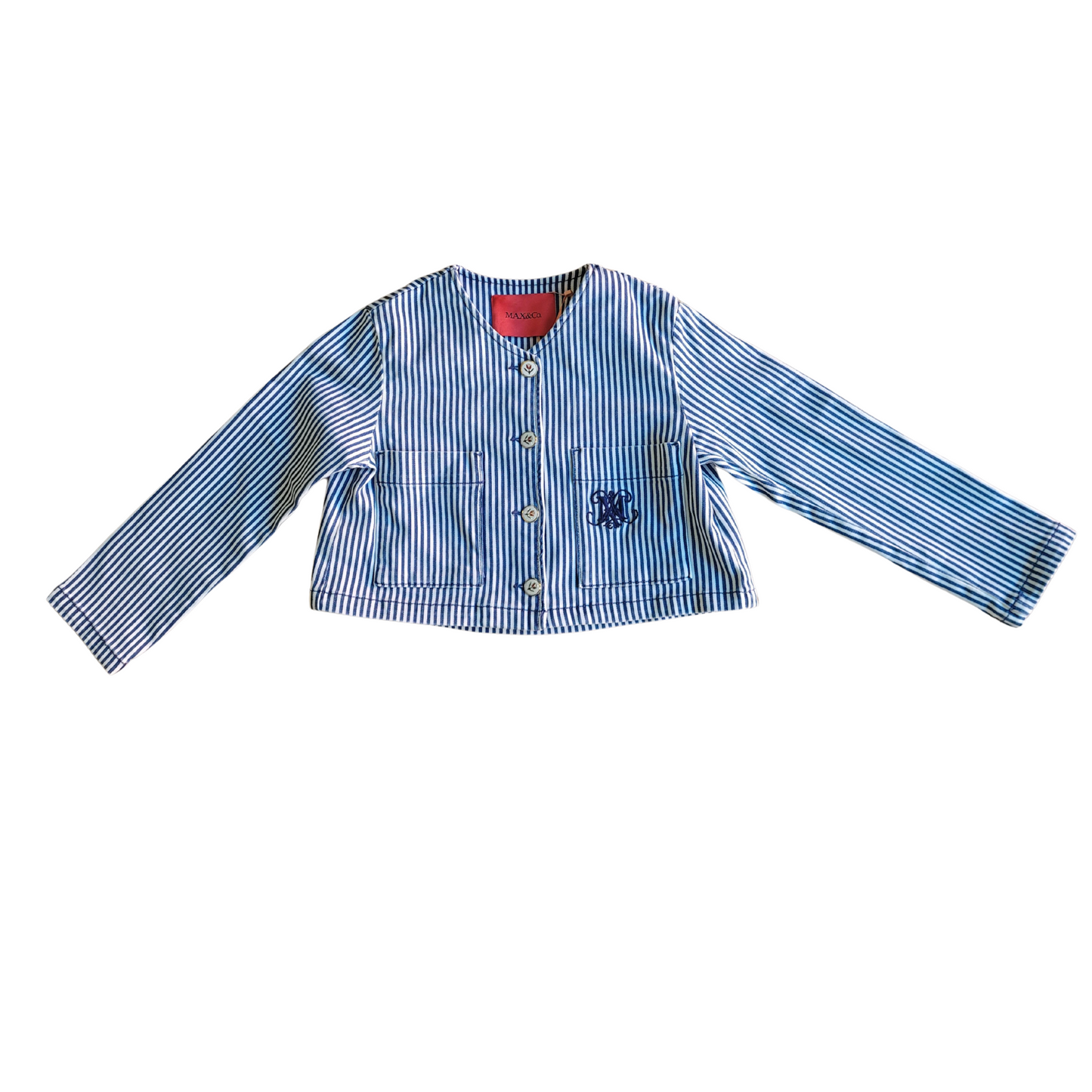 Max & Co Denim Stripe Cardigan
