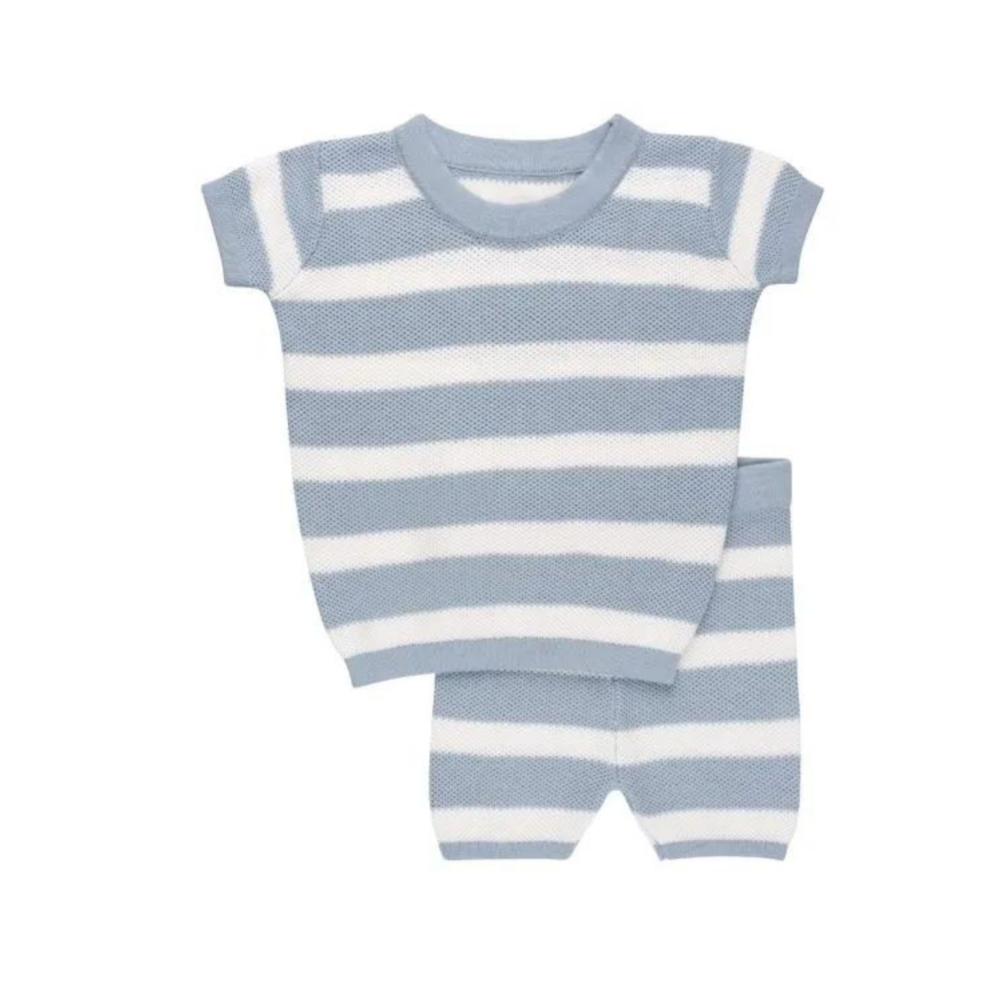 Looms Wave Collection Stripe Knit Boy Set
