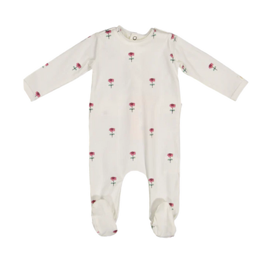 Poppeto Daisy Print Footie