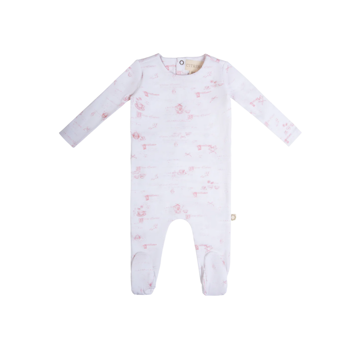 Citrine Tea Party Footie