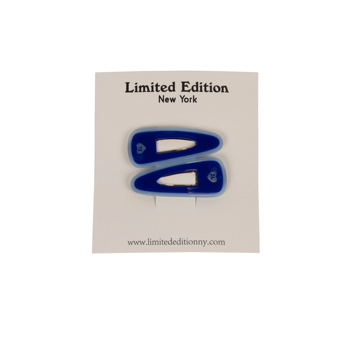 Limited Edition LE Stripe Acetate Snap Clip Set