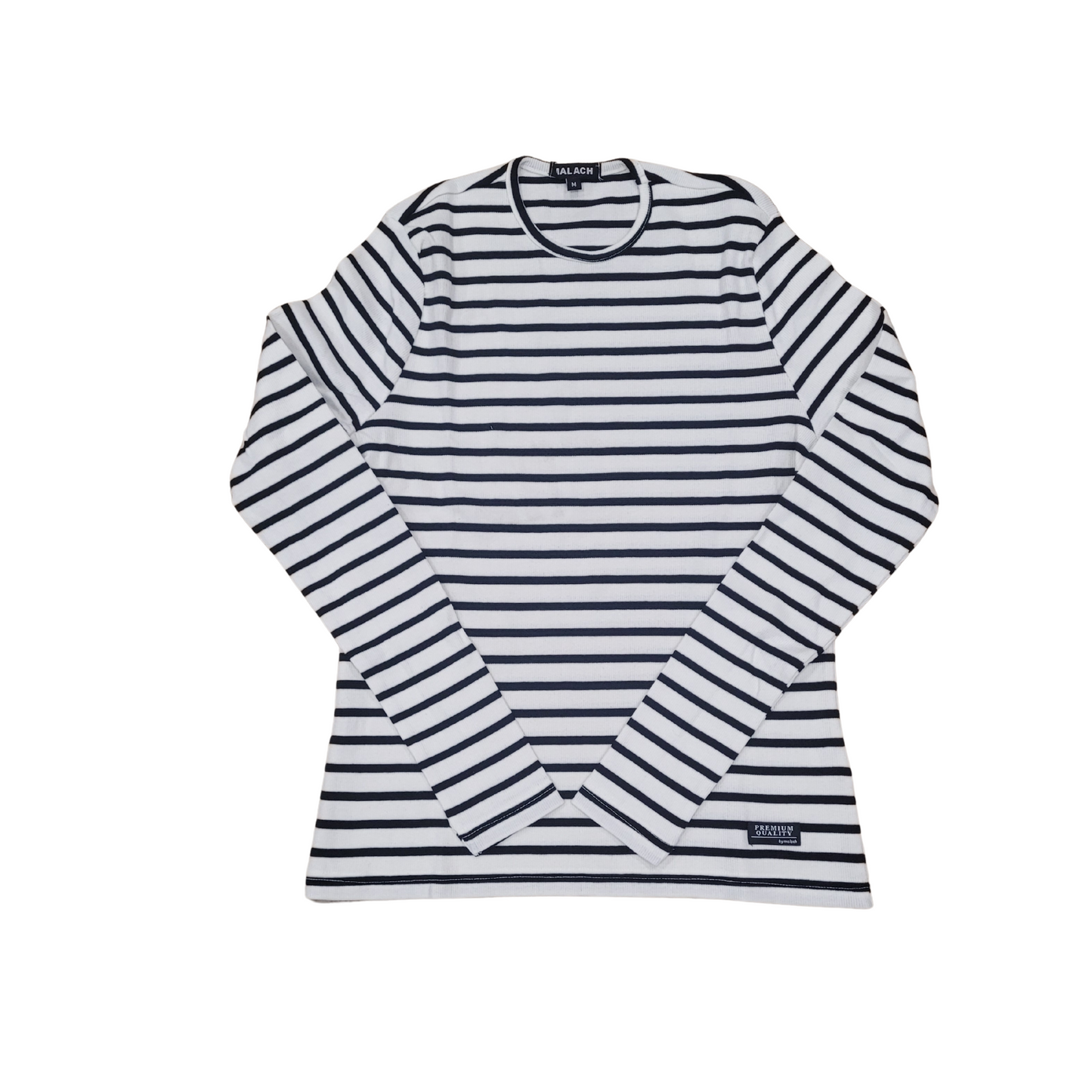 Malach Ribbed Striped Crew Neck Tee