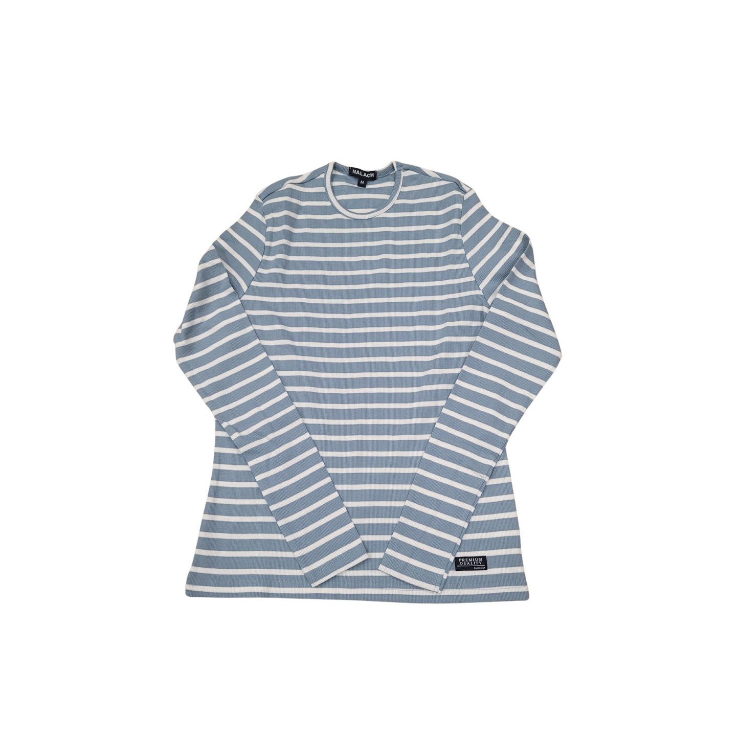 Malach Ribbed Striped Crew Neck Tee