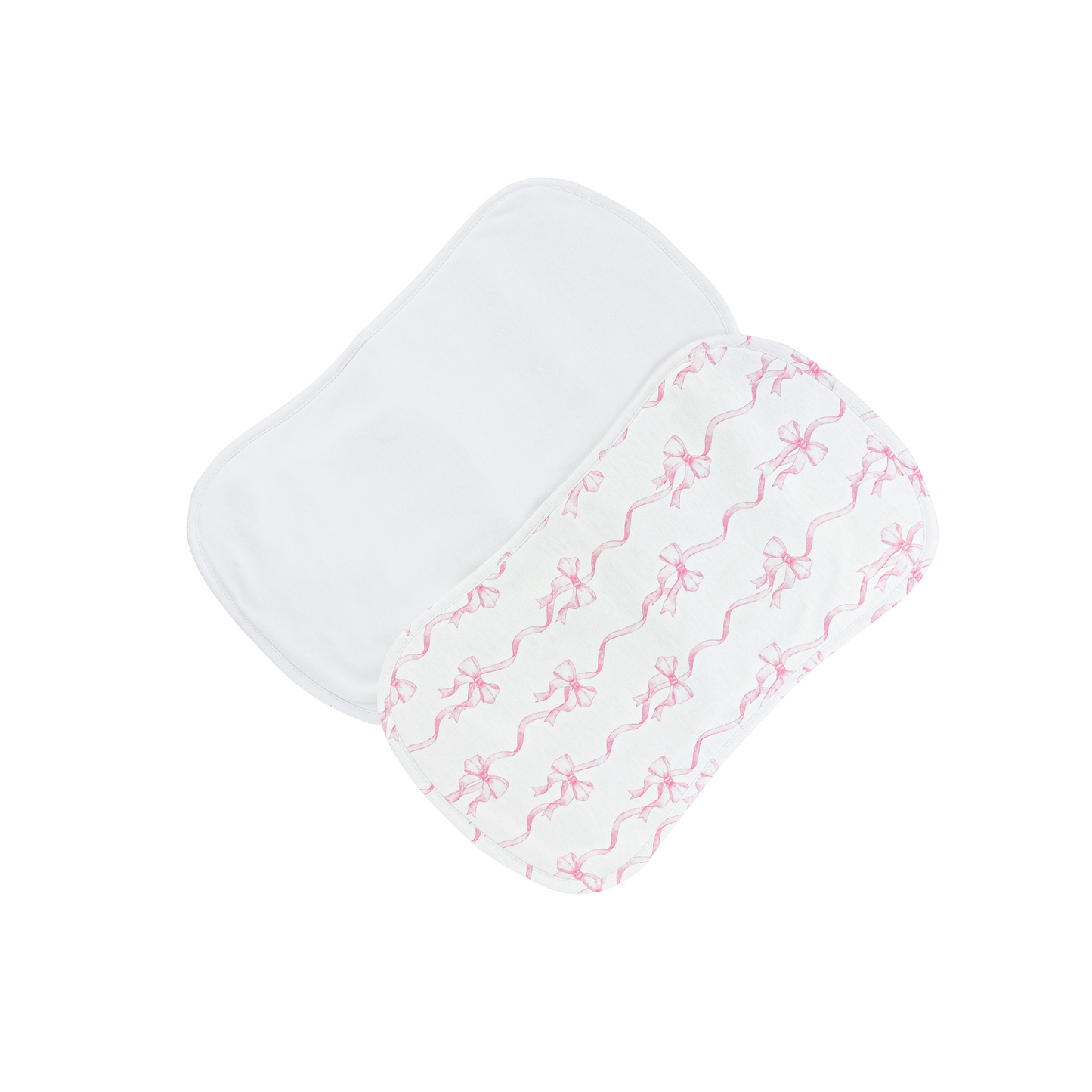 Baby Club Chic Coquette Bows Printed Girl Burp Cloth Set