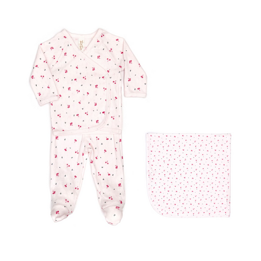 Tuntun Cherries Kimono Set