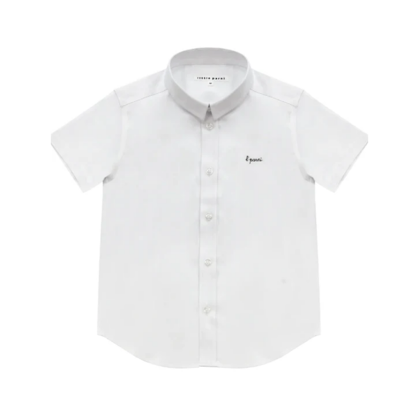 Little Parni Short Sleeve White Shirt