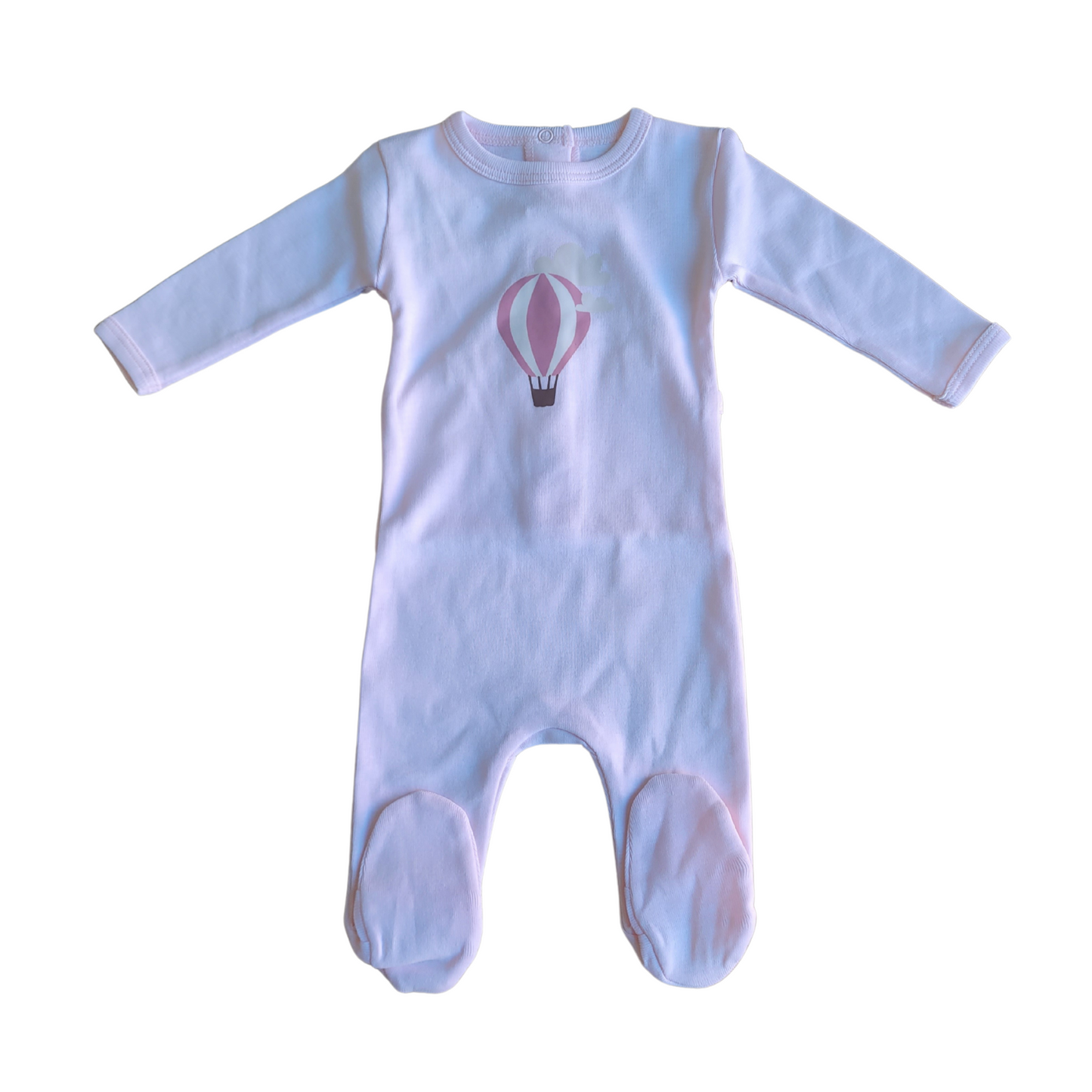 Tiptoe Baby Between Clouds Girl Footie