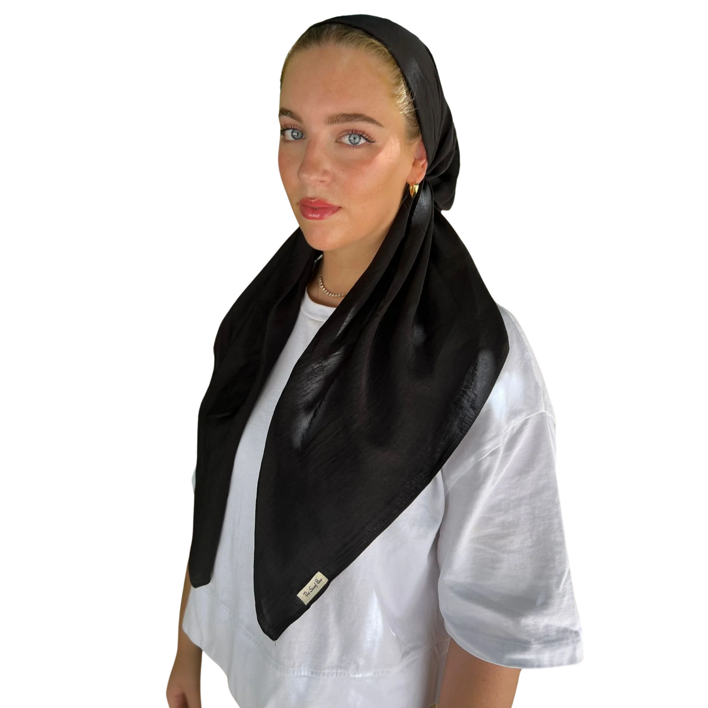 The Scarf Bar Classic Matte Satin With Velvet Grip Headscarf
