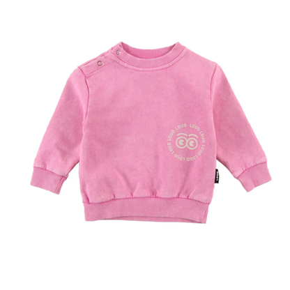 Loud Regular Fit Loud Logo Eyes Print Sweater