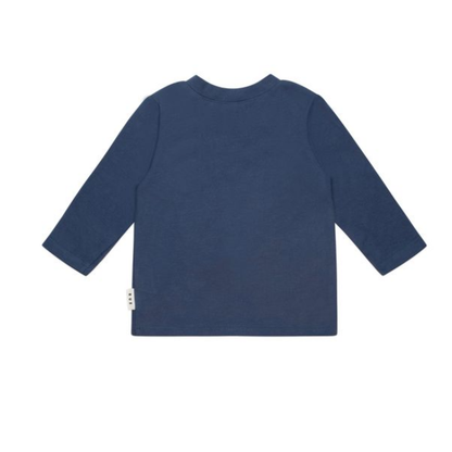 Huxbaby Furry Huxbear Long Sleeve Marine Blue Top