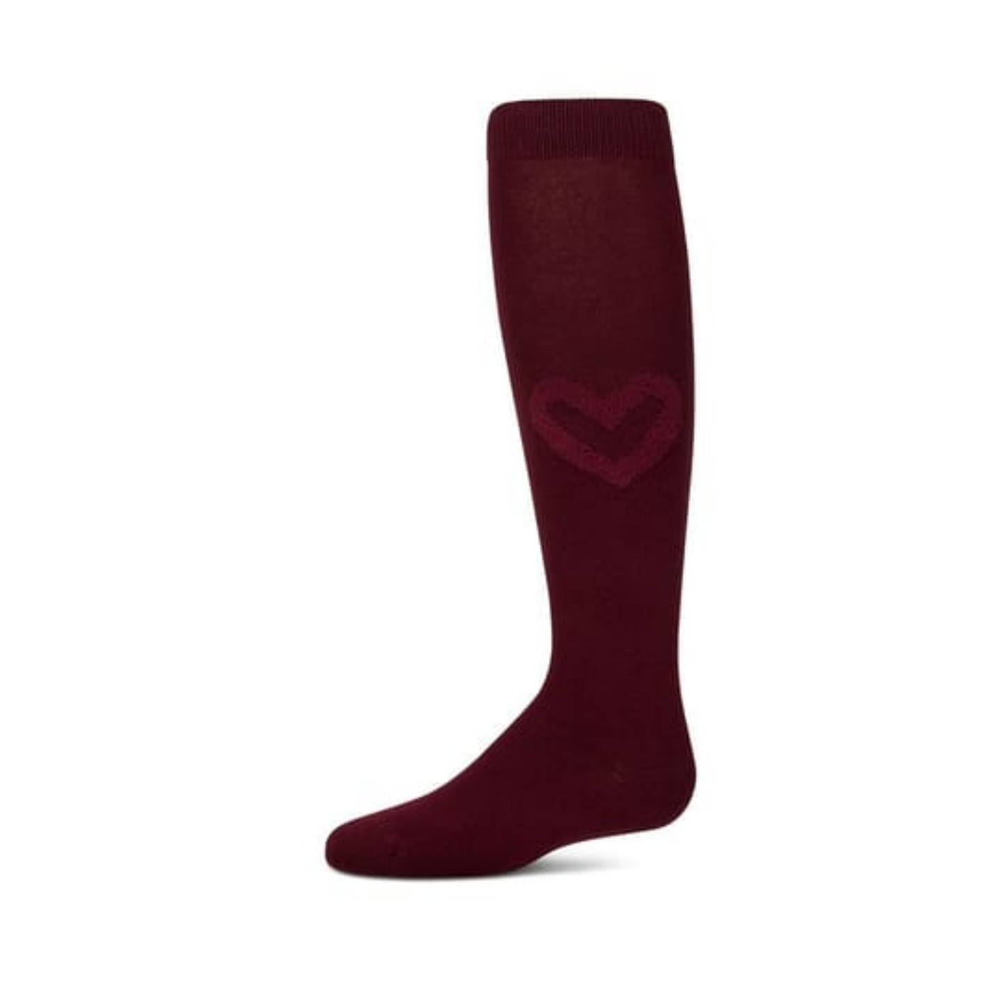 Memoi Fuzzy Heart Knee High - MKF-7210
