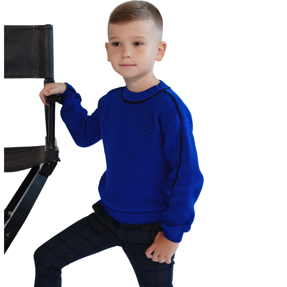 Motu Boys Rex Crewneck Piped Sweater