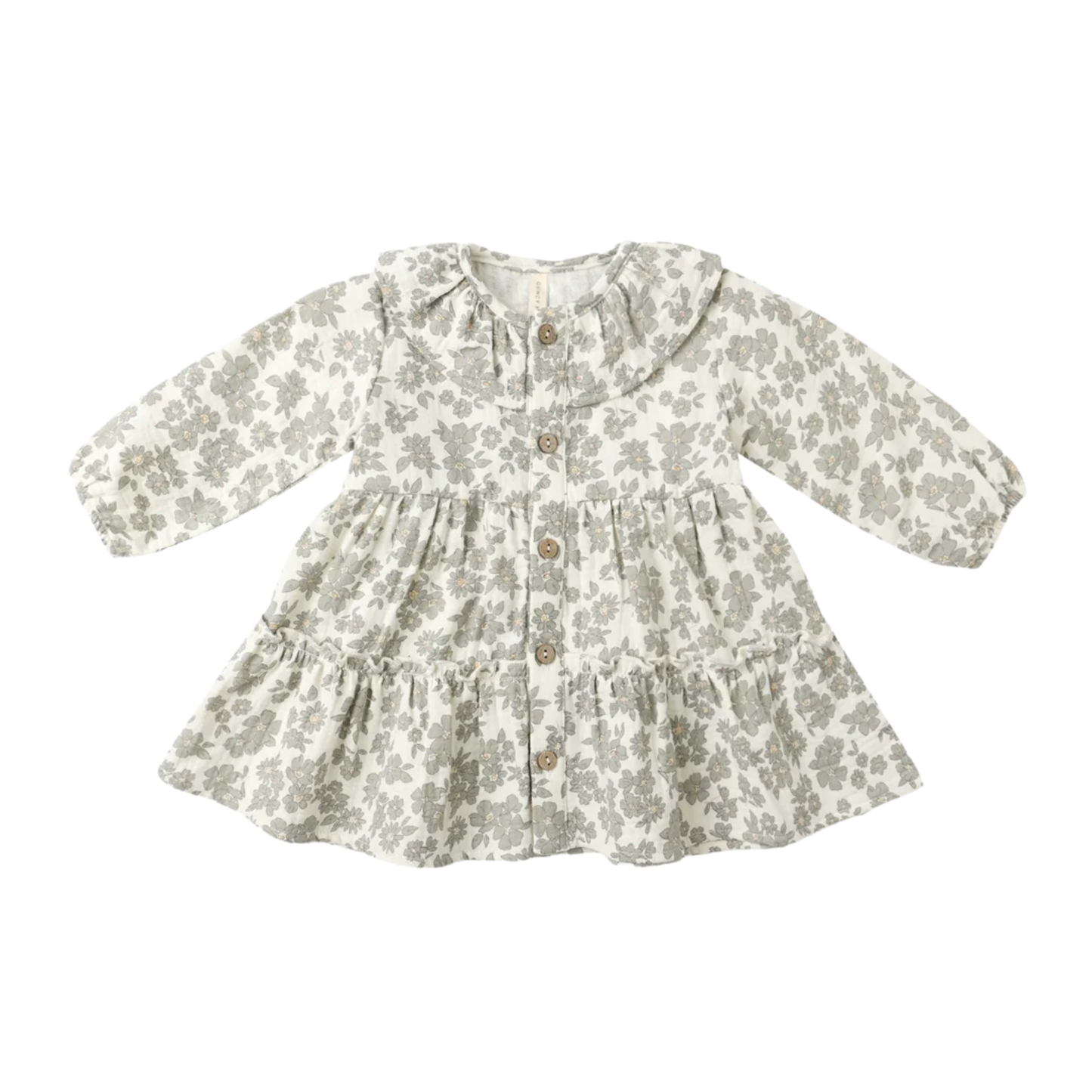 Quincy Mae Ruffle Collar Button Dress