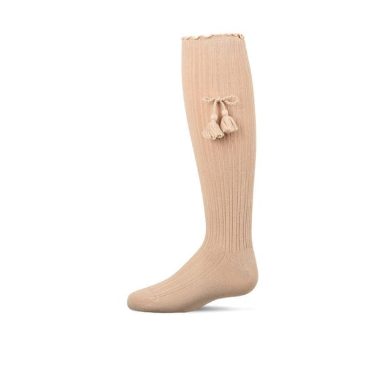 Memoi Tassle Bow Knee High - MKF-7217