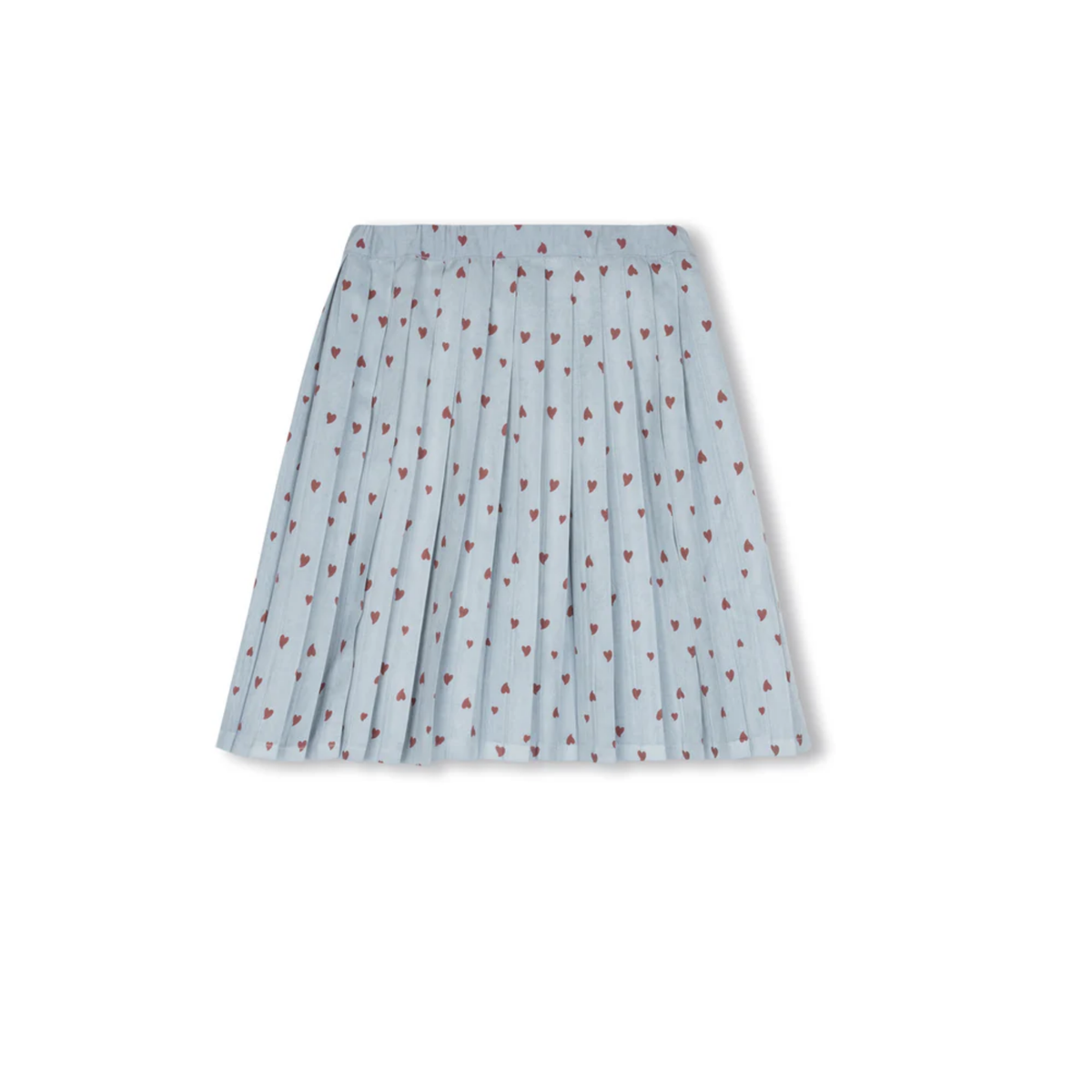 Hello Yellow  Britta Cupro Heart Printed Skirt