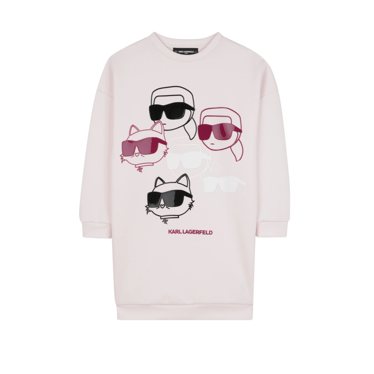 Karl Lagerfeld Graphic Long Sleeve Dress