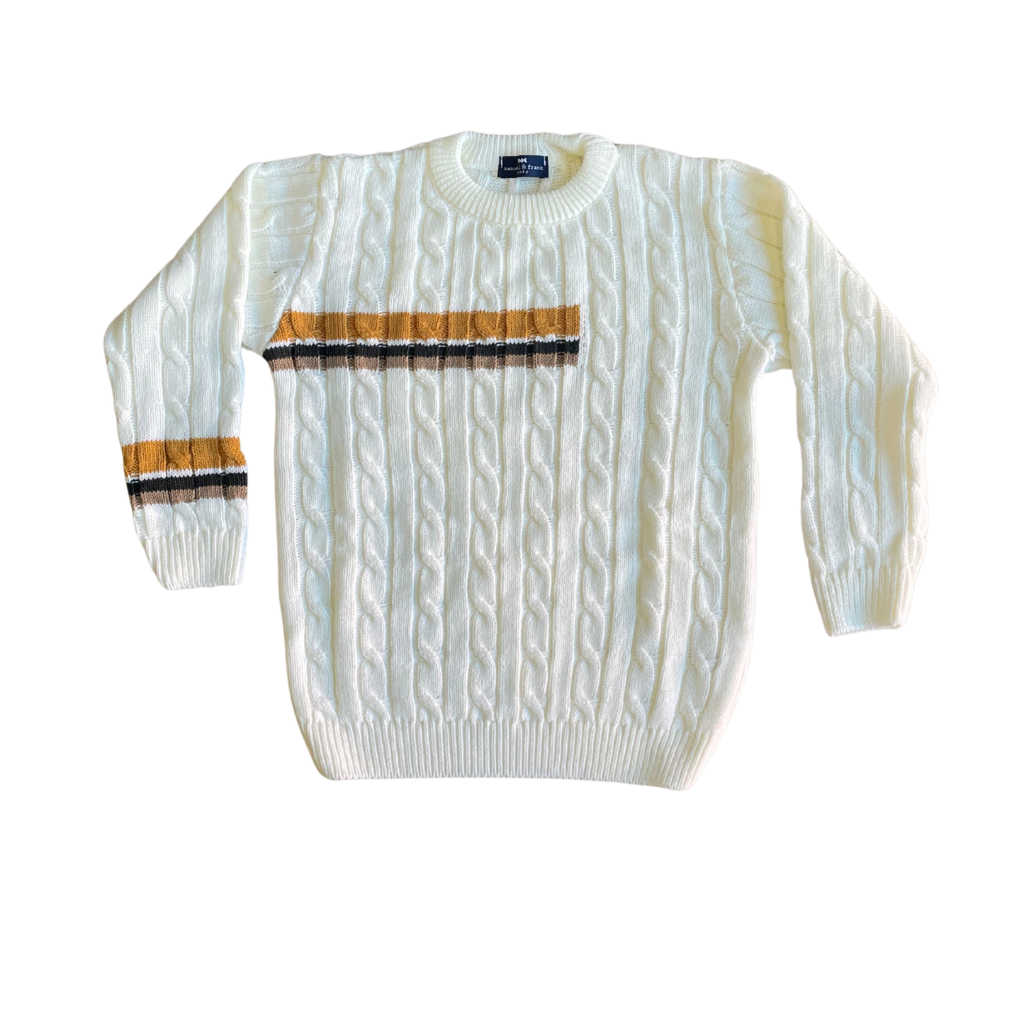 Manuell & Frank  Cable Crewneck Sweater
