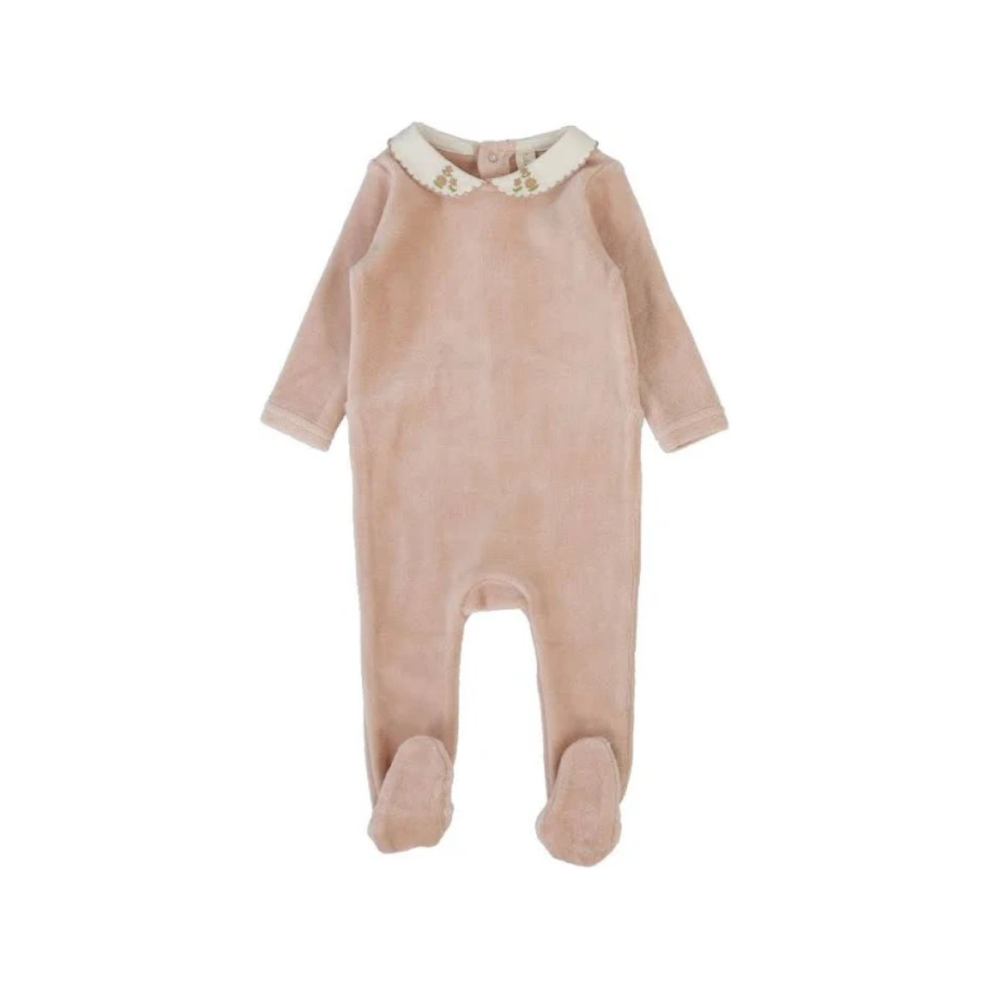 Lilette Velour Collar Footie Set