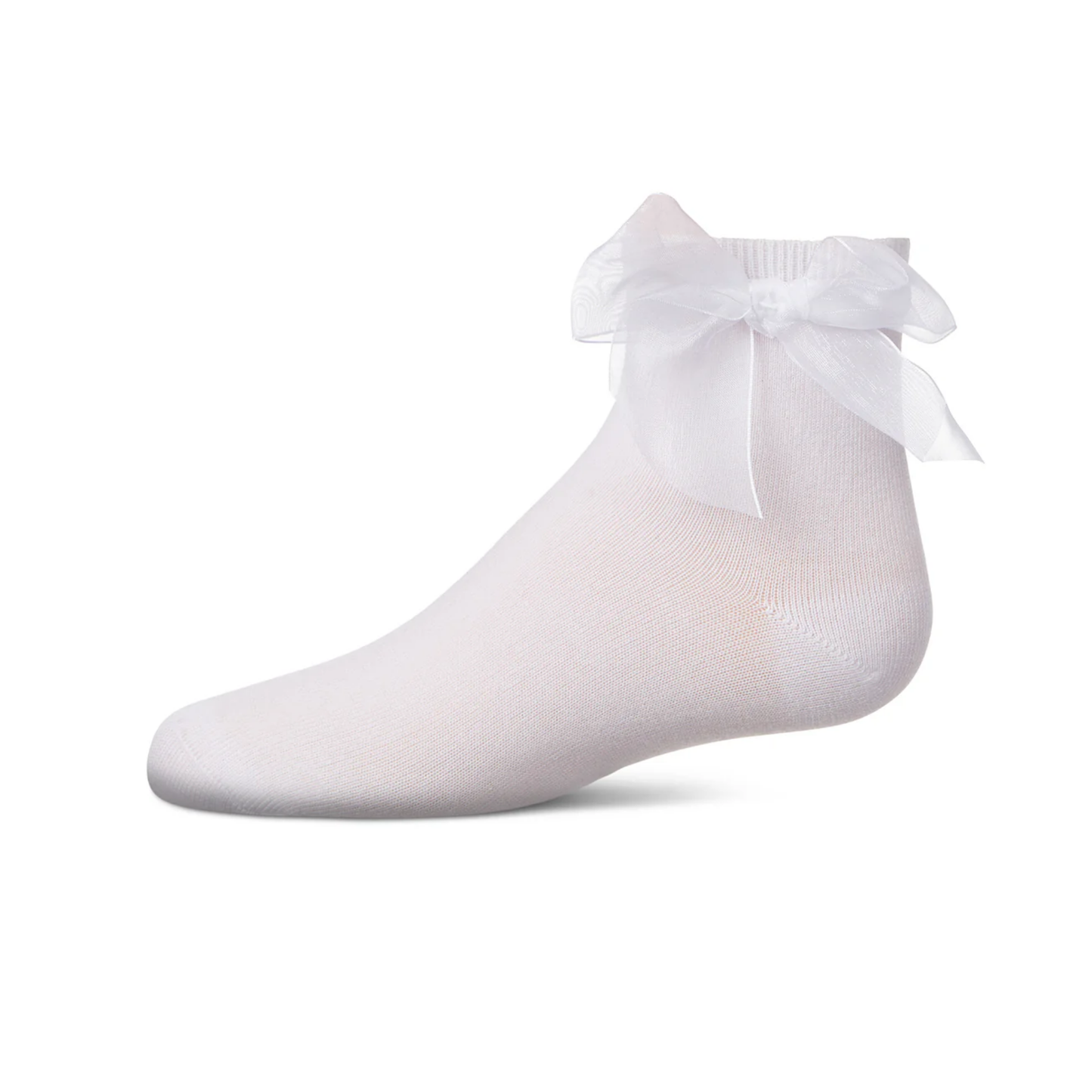 Memoi Girls Tulle Bow Anklet Socks - Mkf-1009