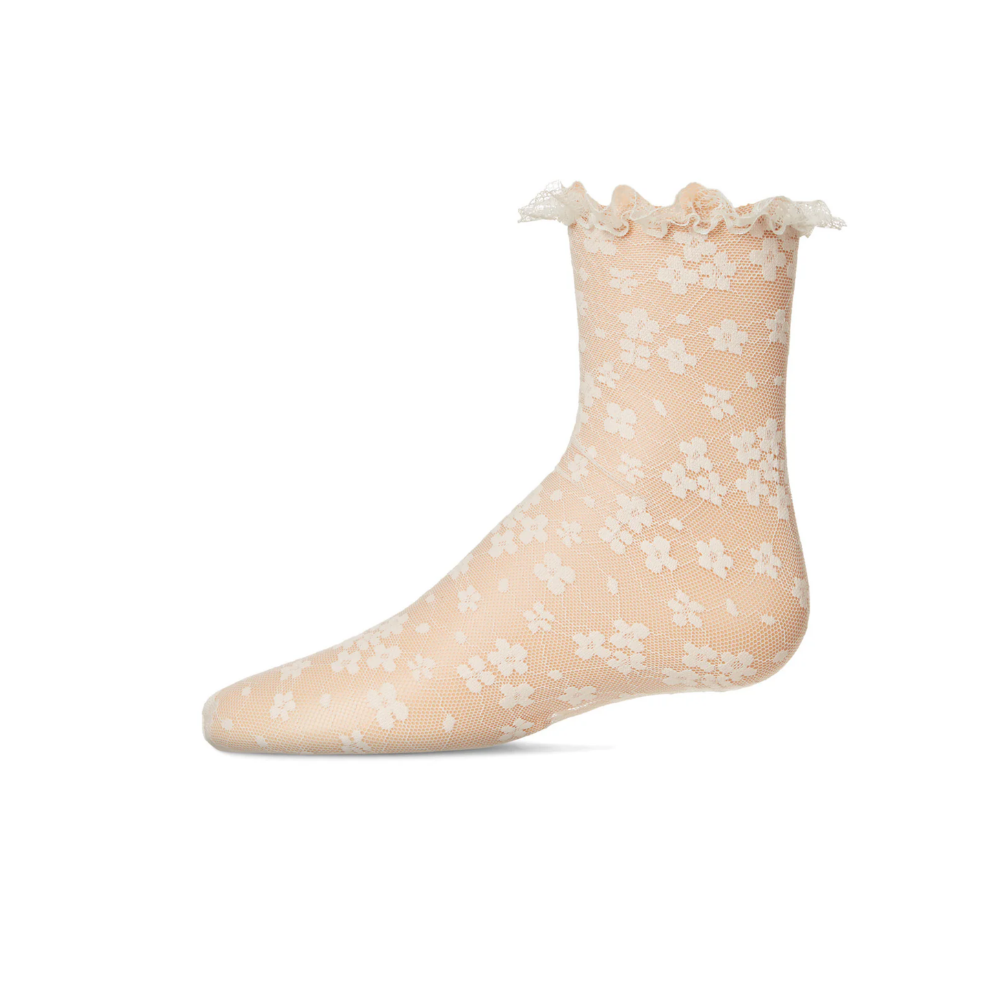 Memoi Girls Lace Anklet Socks - Mkf-1011