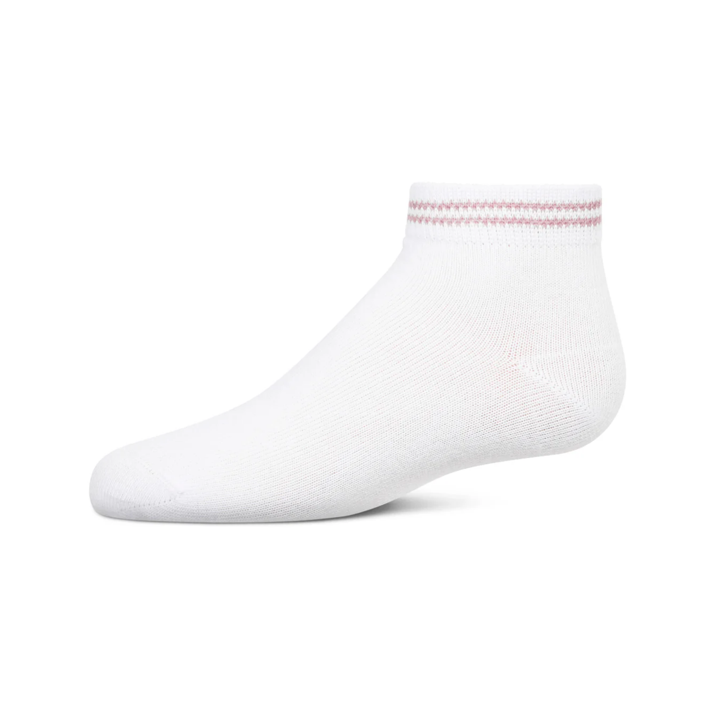 Memoi Girls Ziggy Double Ring Cotton Blend Anklet Sock - Mkf-6046